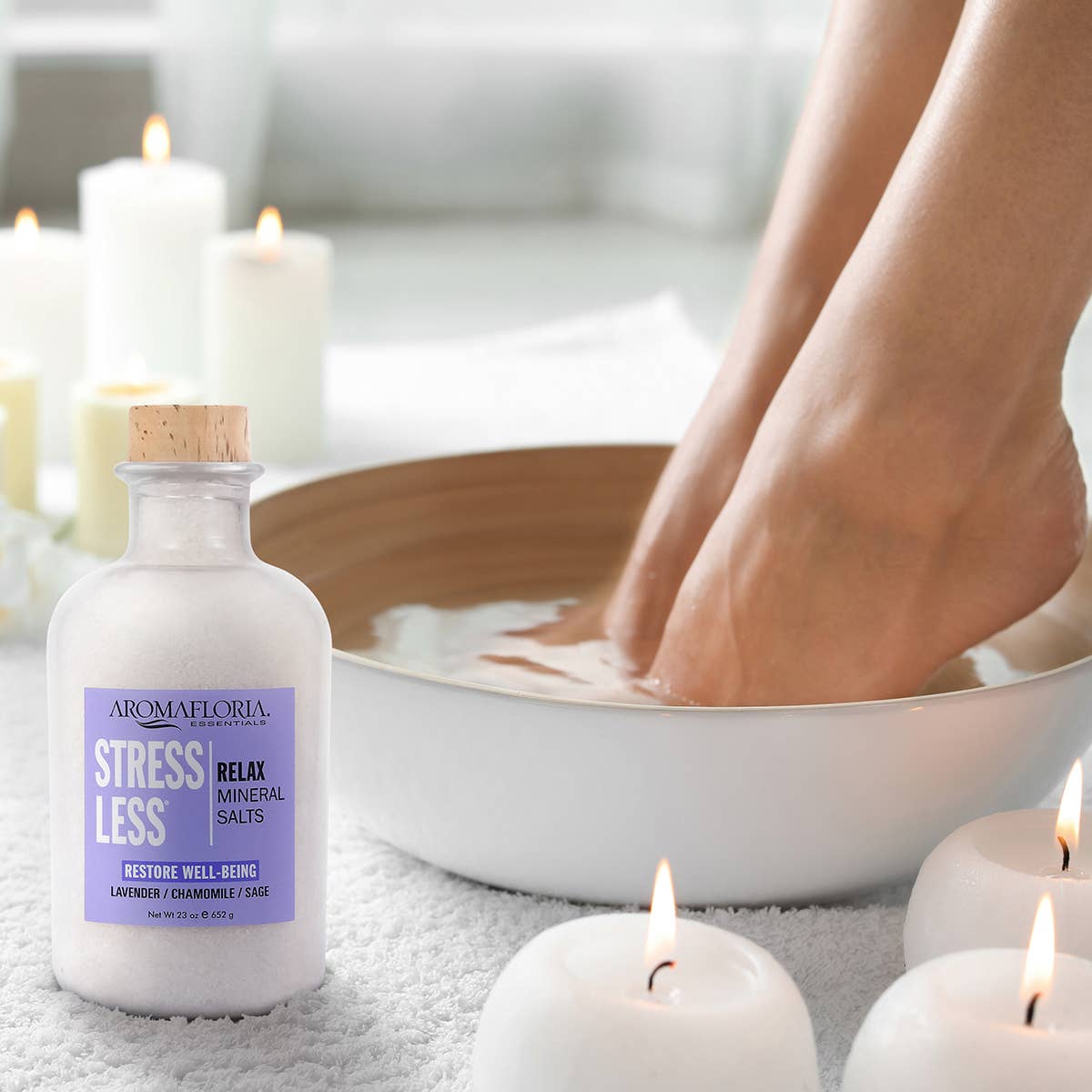 Aromafloria Essentials - Stress Less Relax Mineral Salts