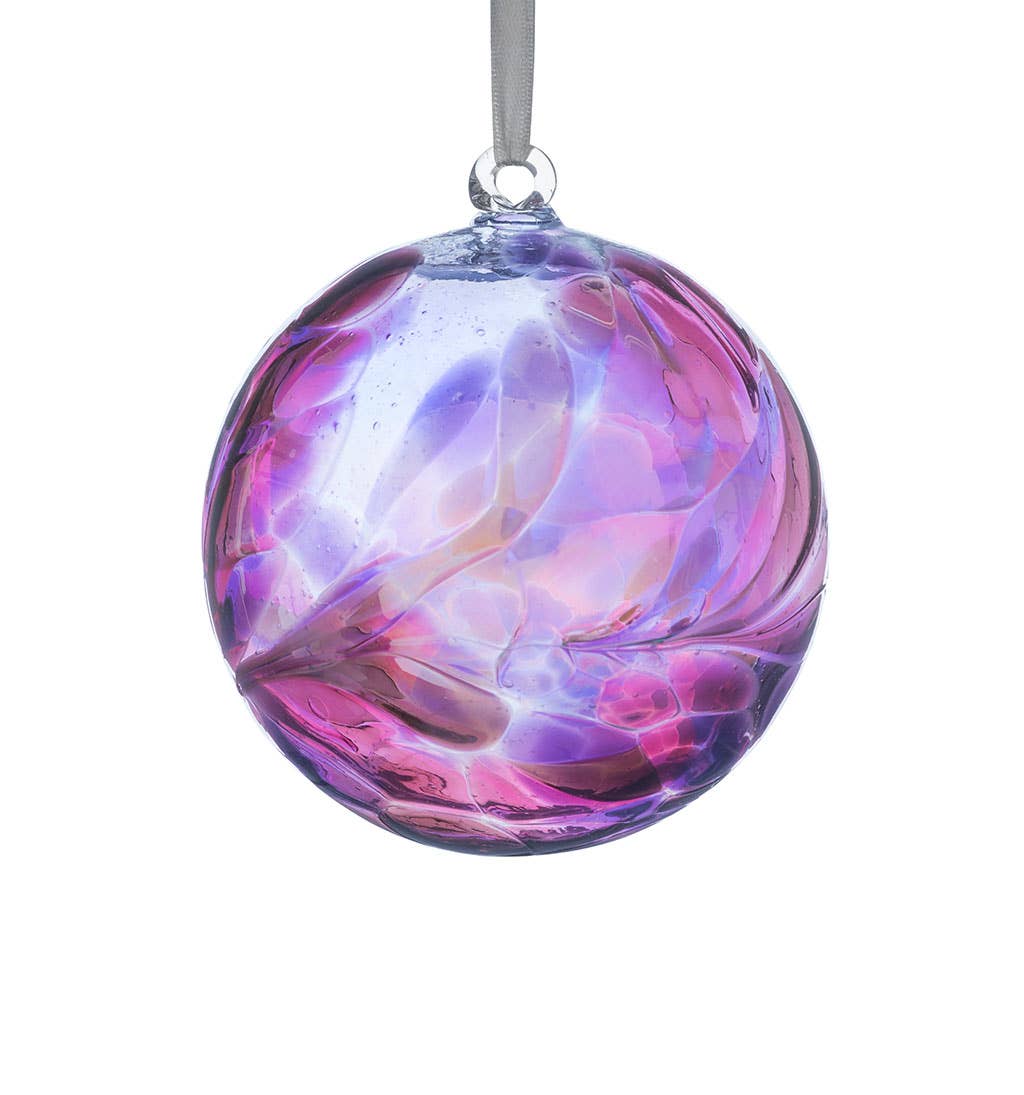 Sienna Glass - 10cm Angel Orb - Jeremiel / Amethyst
