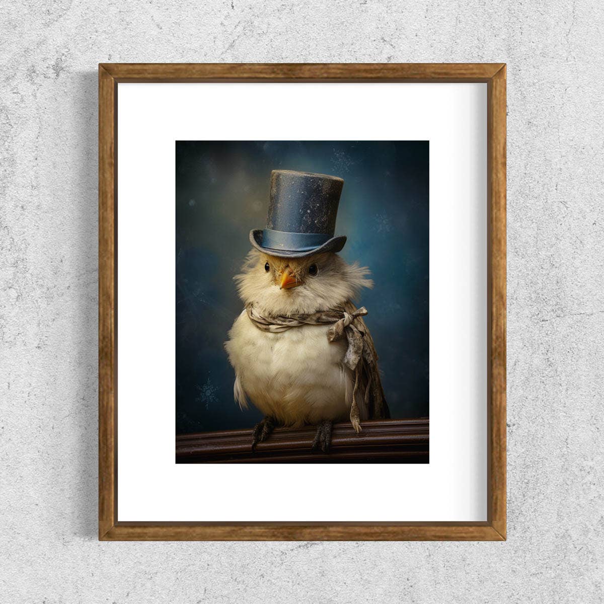 Salty Alyce - Gentleman Bird Vintage Portrait Wall Art 39AS