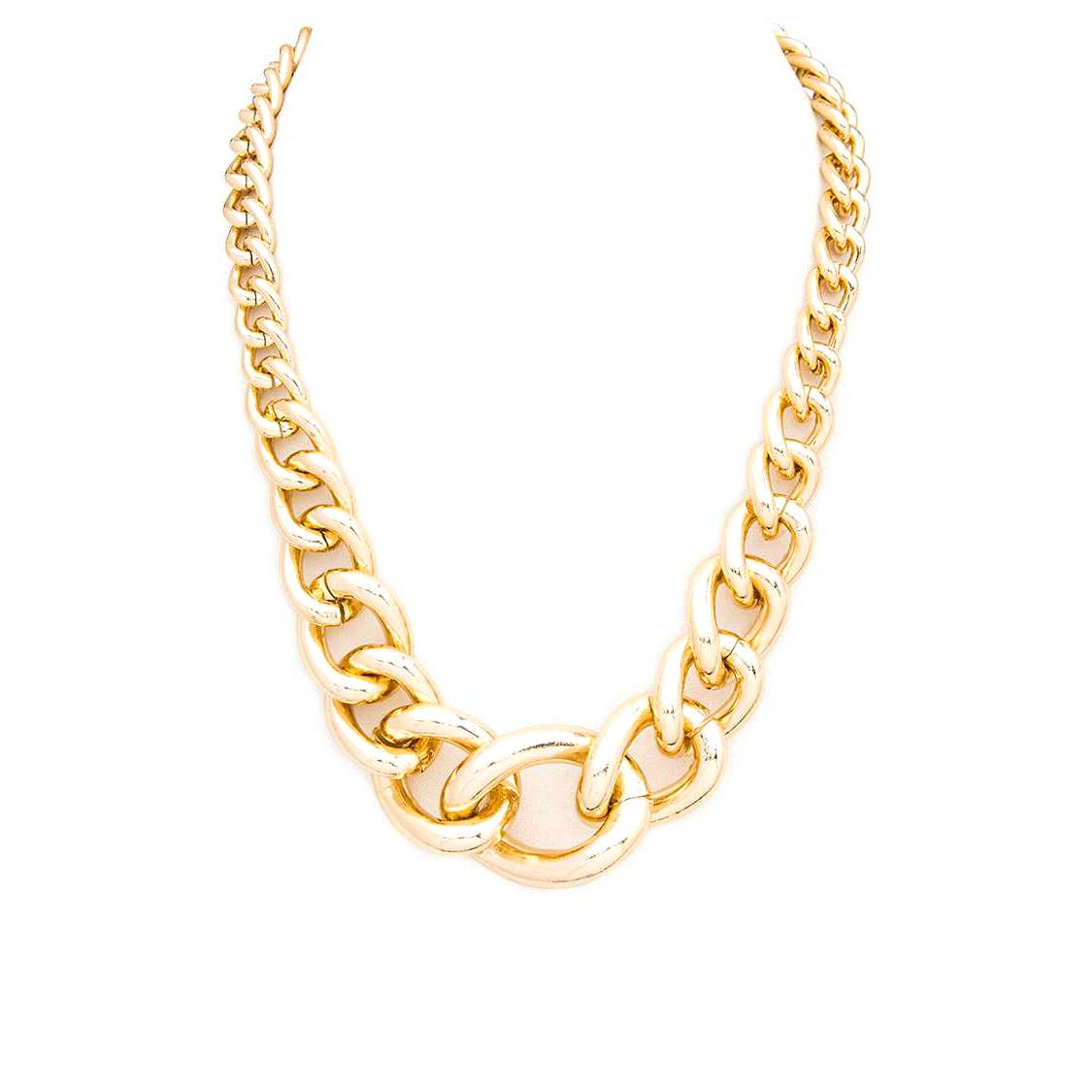 Artini Accessories - Iconic Chain Link Fashion Necklace: Rhodium