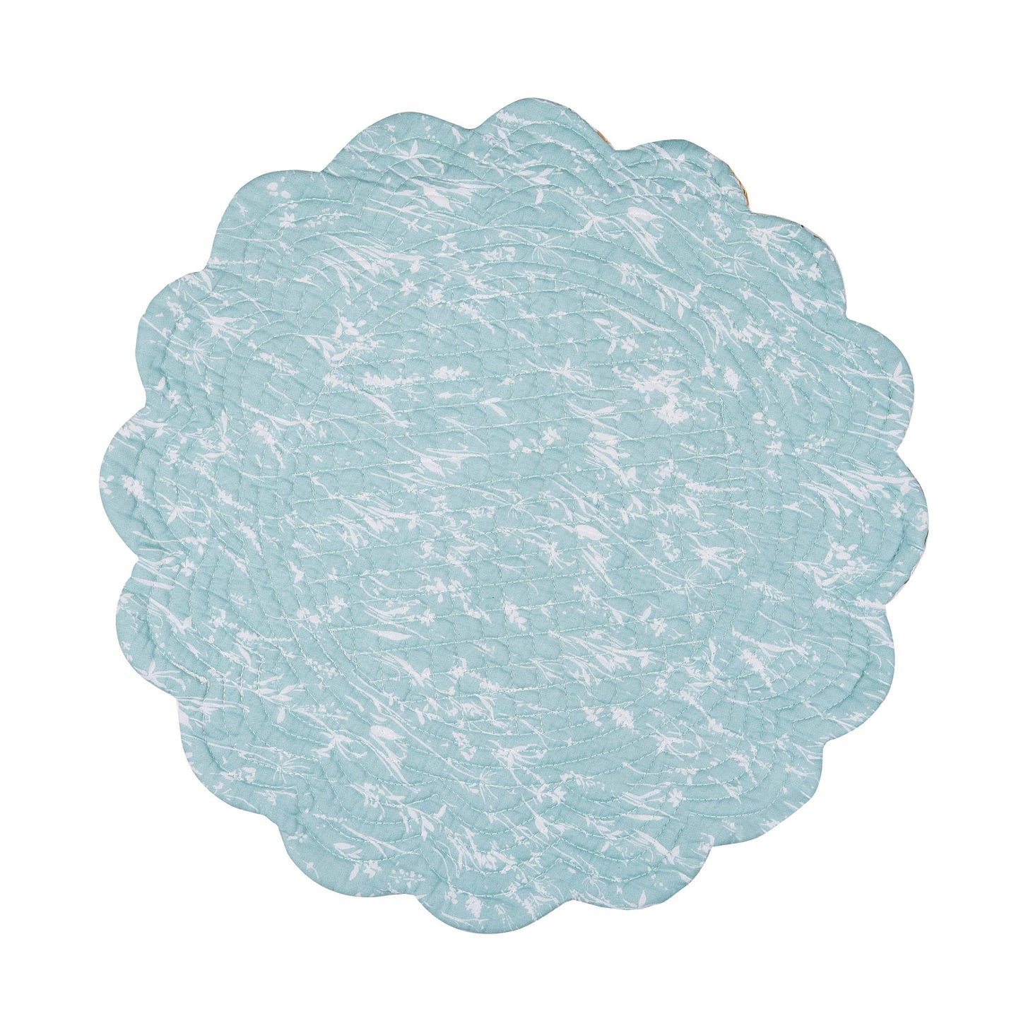 C&F Home - Sheila Watercolor Wildflower Floral Round Placemat