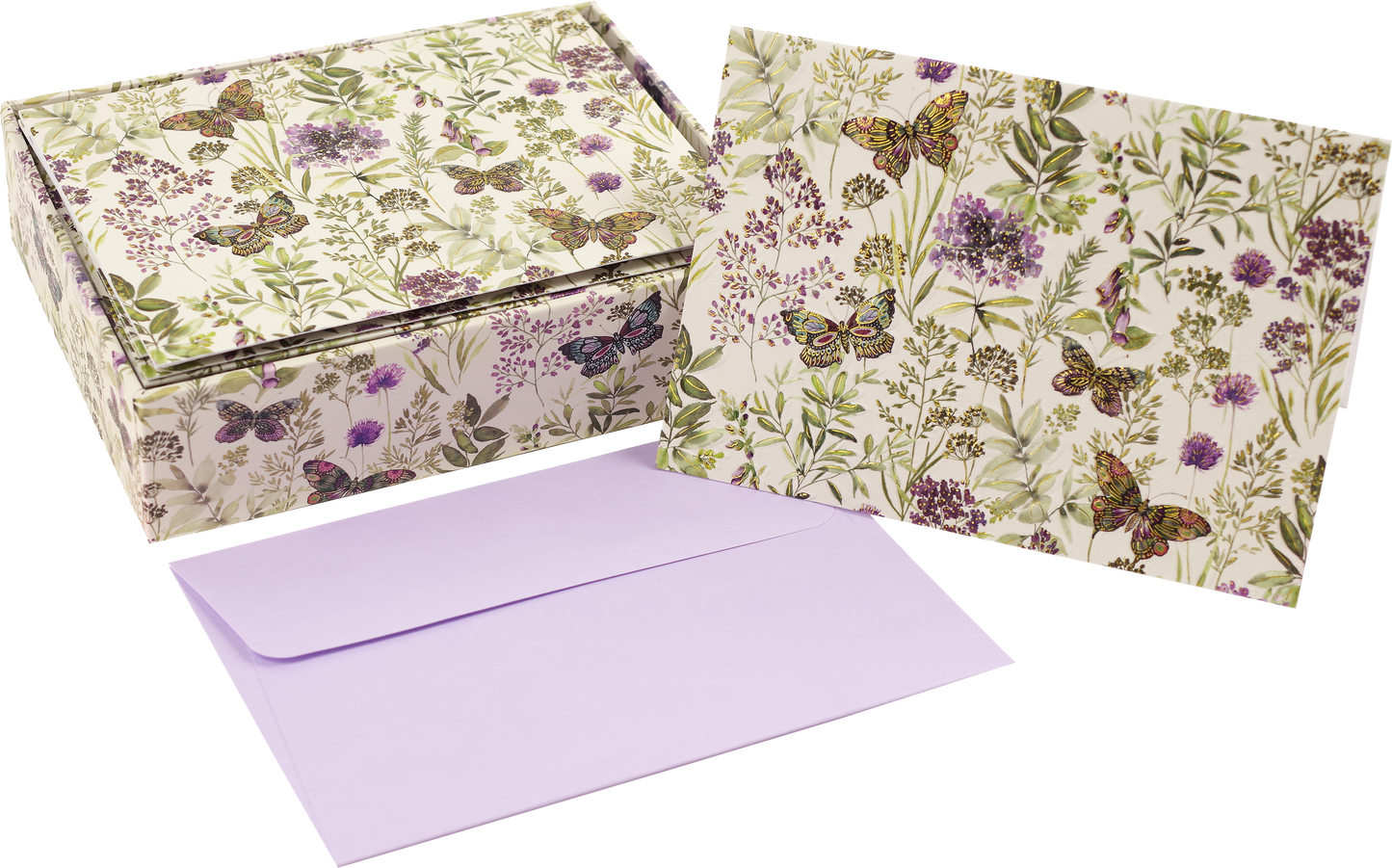 Peter Pauper Press - Amethyst Butterflies Note Cards