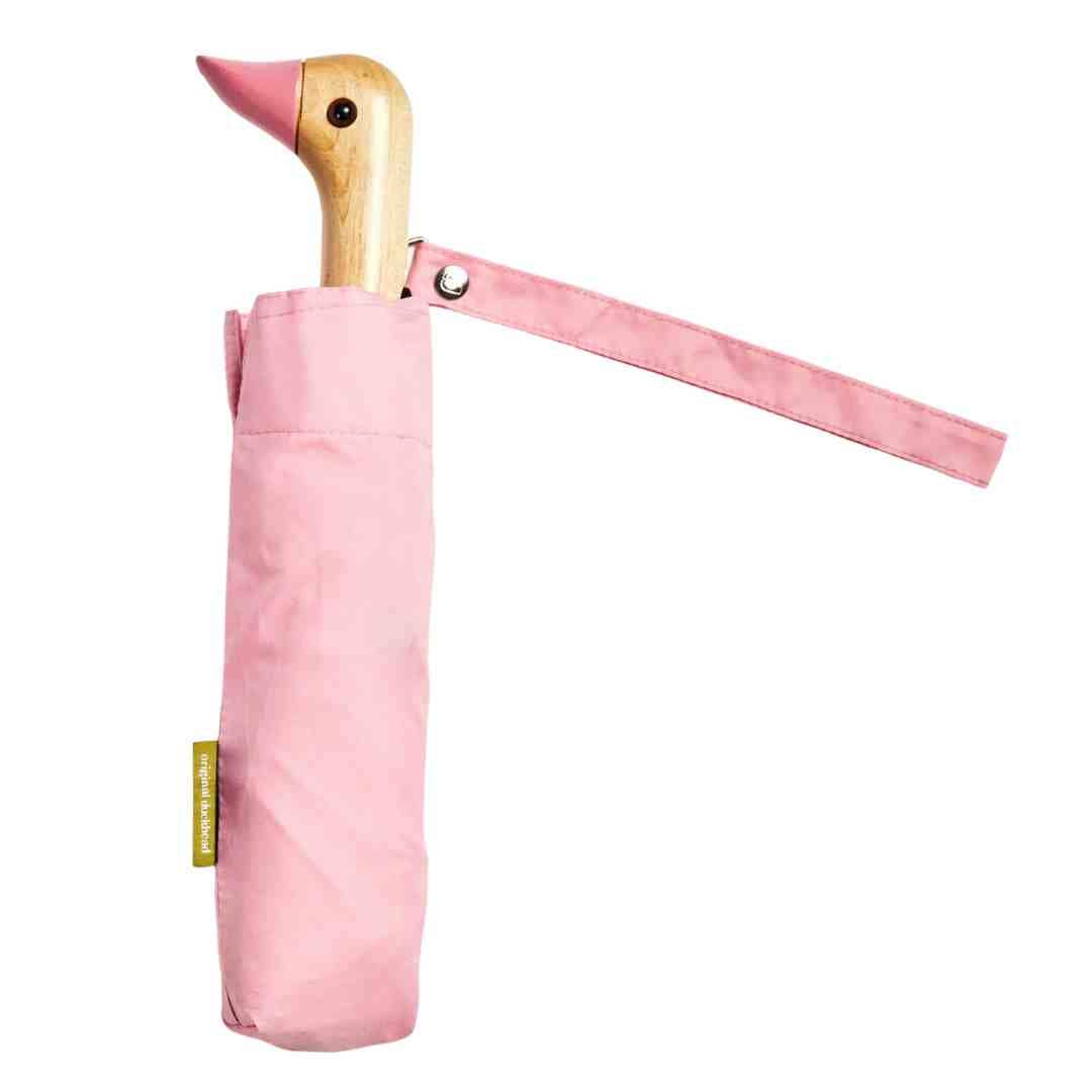 Original Duckhead US - Pink Compact Eco-Friendly Wind Resistant Umbrella
