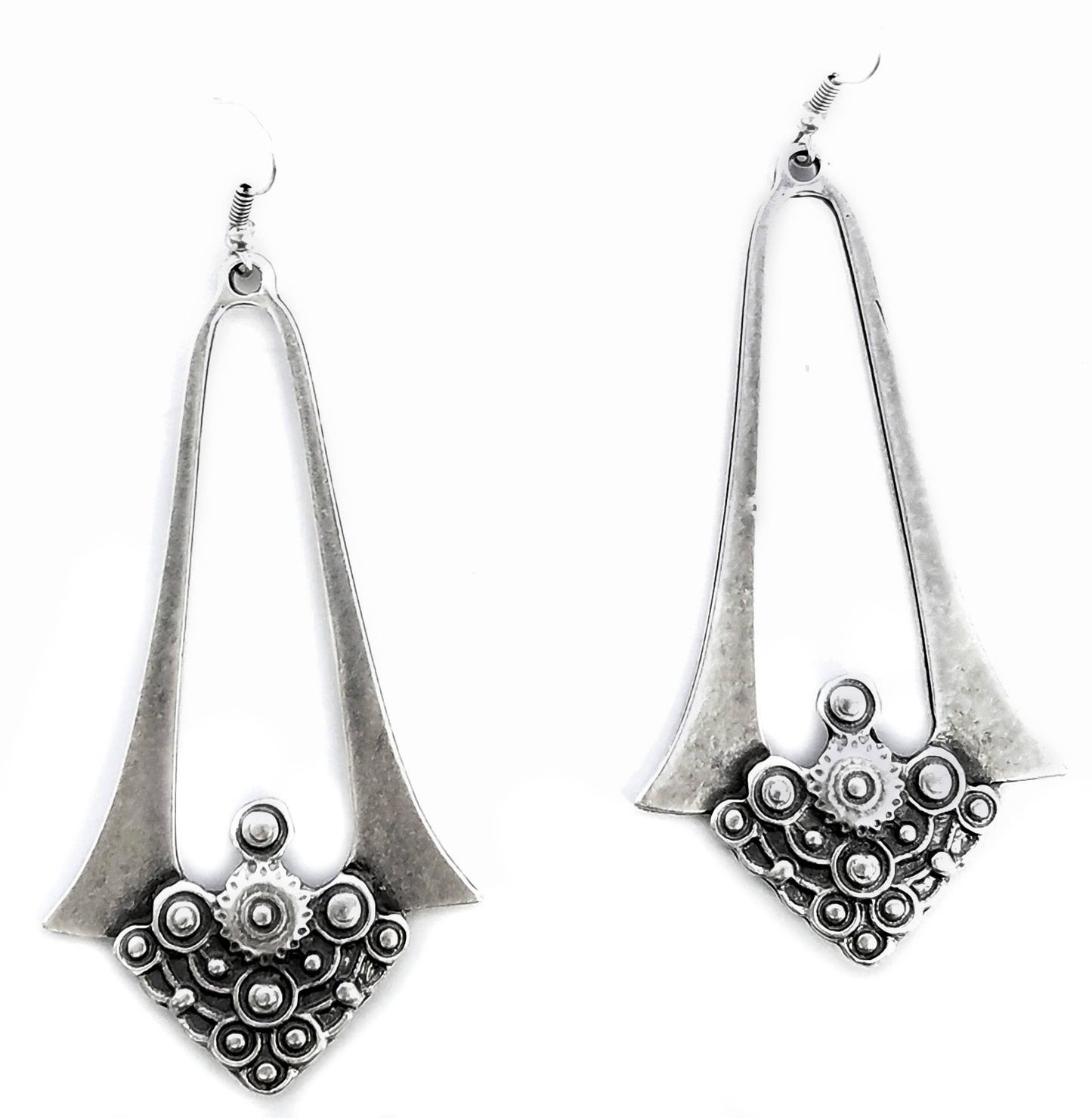 Chanour - Handmade Pewter Earrings - KU100
