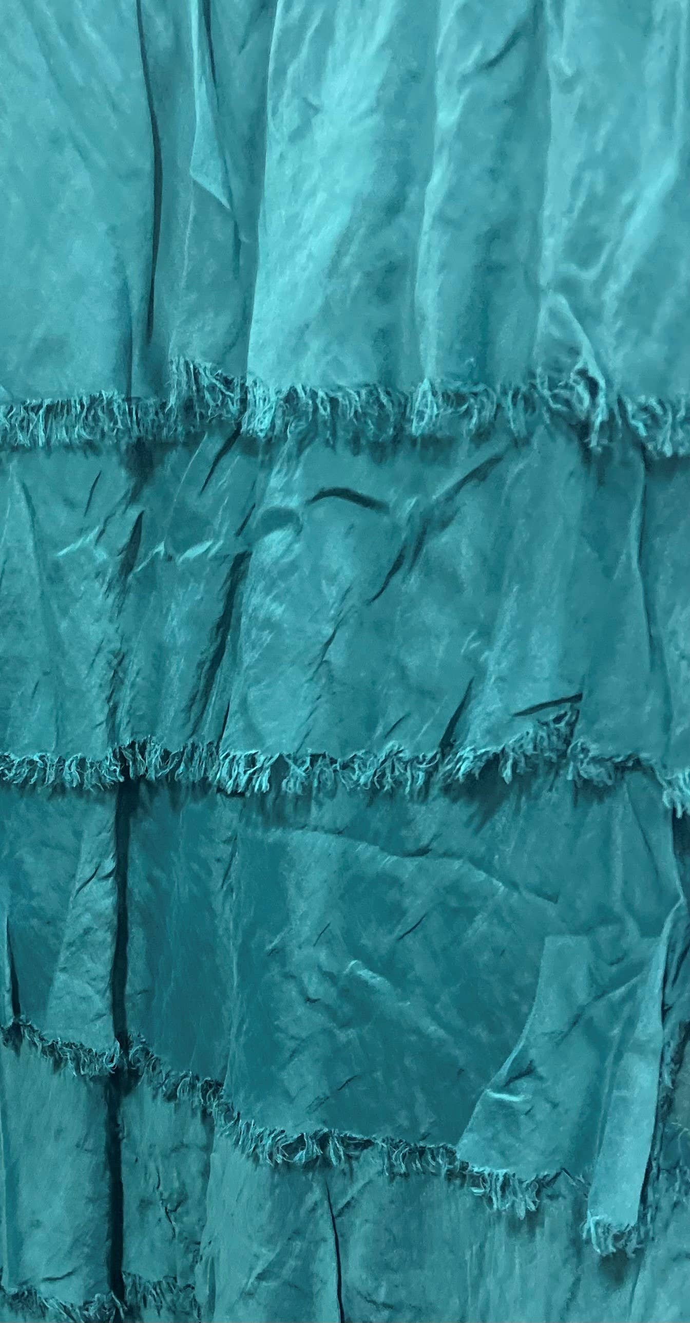 Dance in Paris - Top Flowy Silk Solid: One Size / Silver / 8183