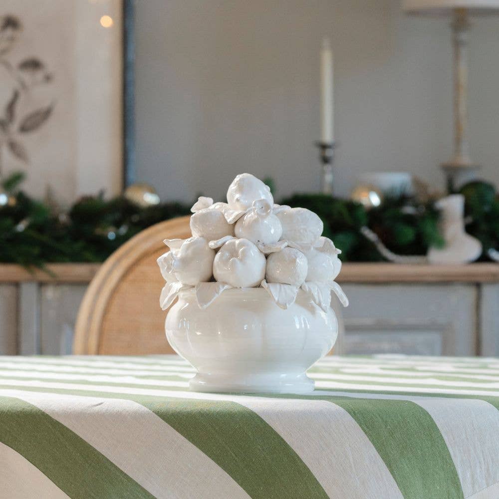 Arte Italica & Crown Linen Designs - Scavo Fruit Bowl Topiary