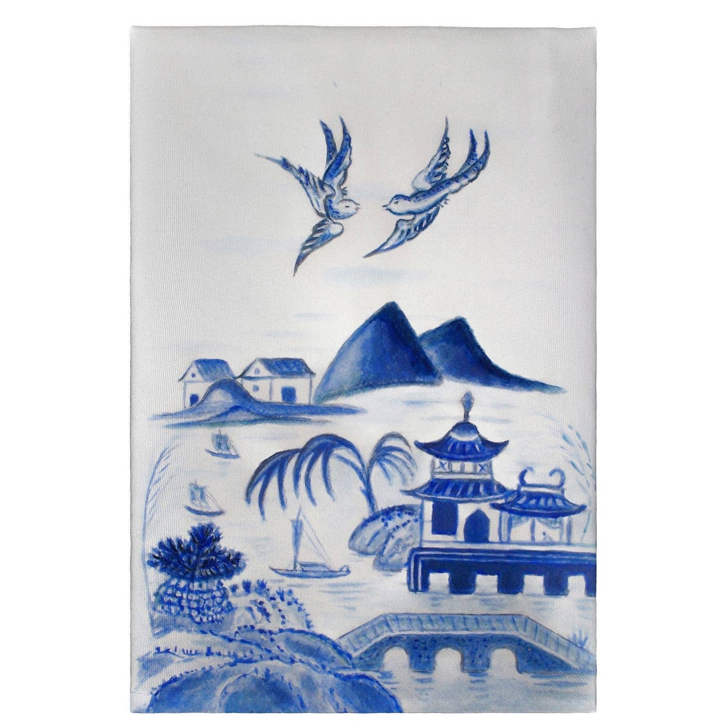Betsy Drake Interiors - Canton Scene Guest Towel