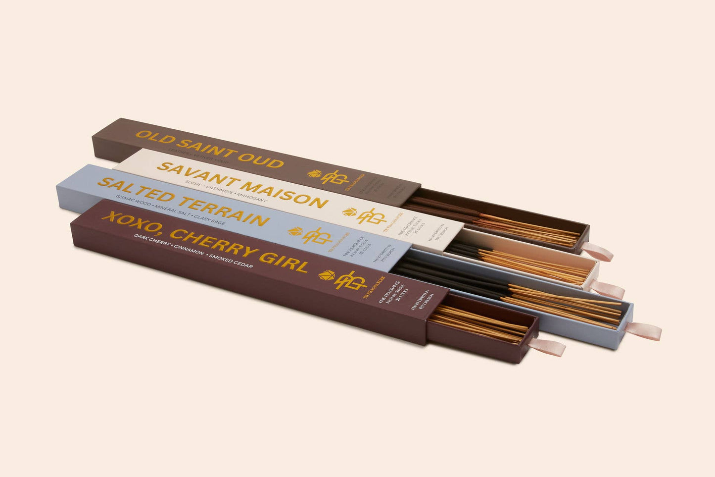 TB Fragrances - Suede Mahogany Incense – Savant Maison - Cashmere, Hotel