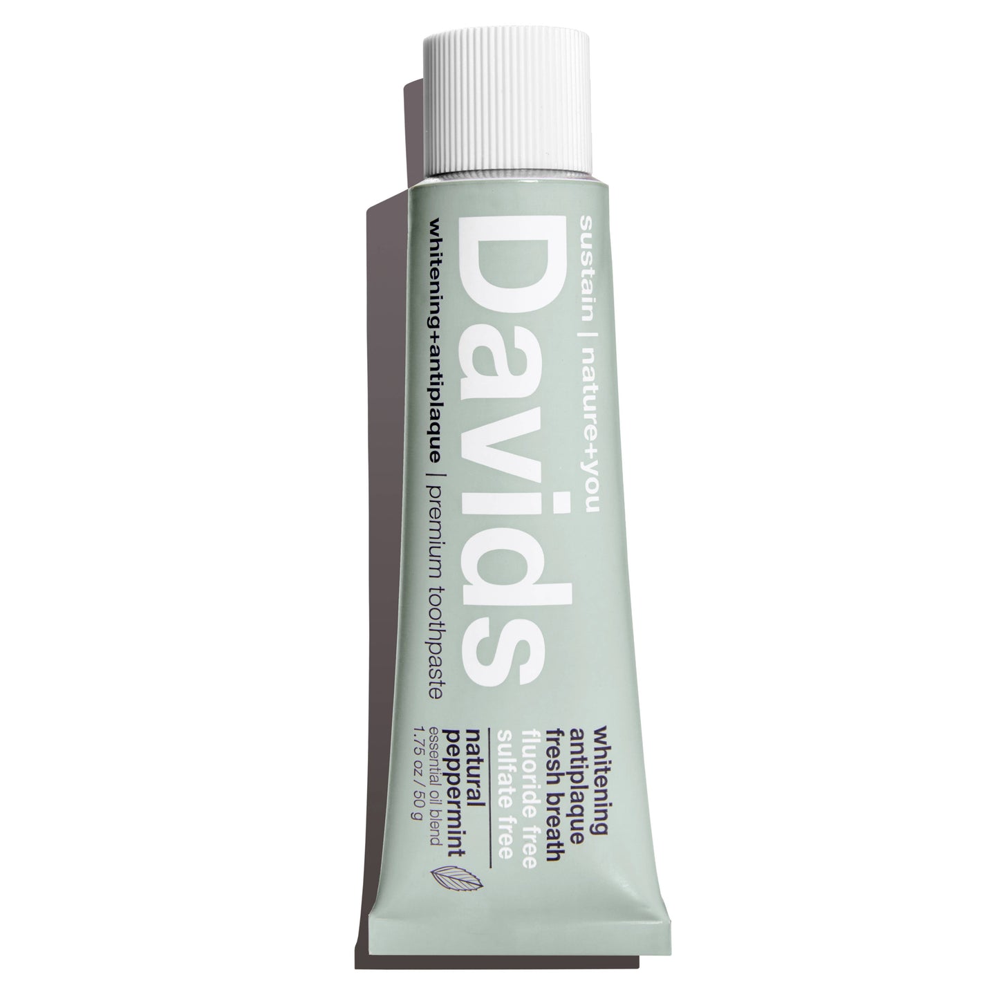 Davids Natural Toothpaste - Davids travel size premium toothpaste / peppermint