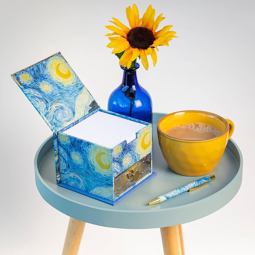 The Gifted Stationery Company - Memo Cube - Van Gogh - Starry Night