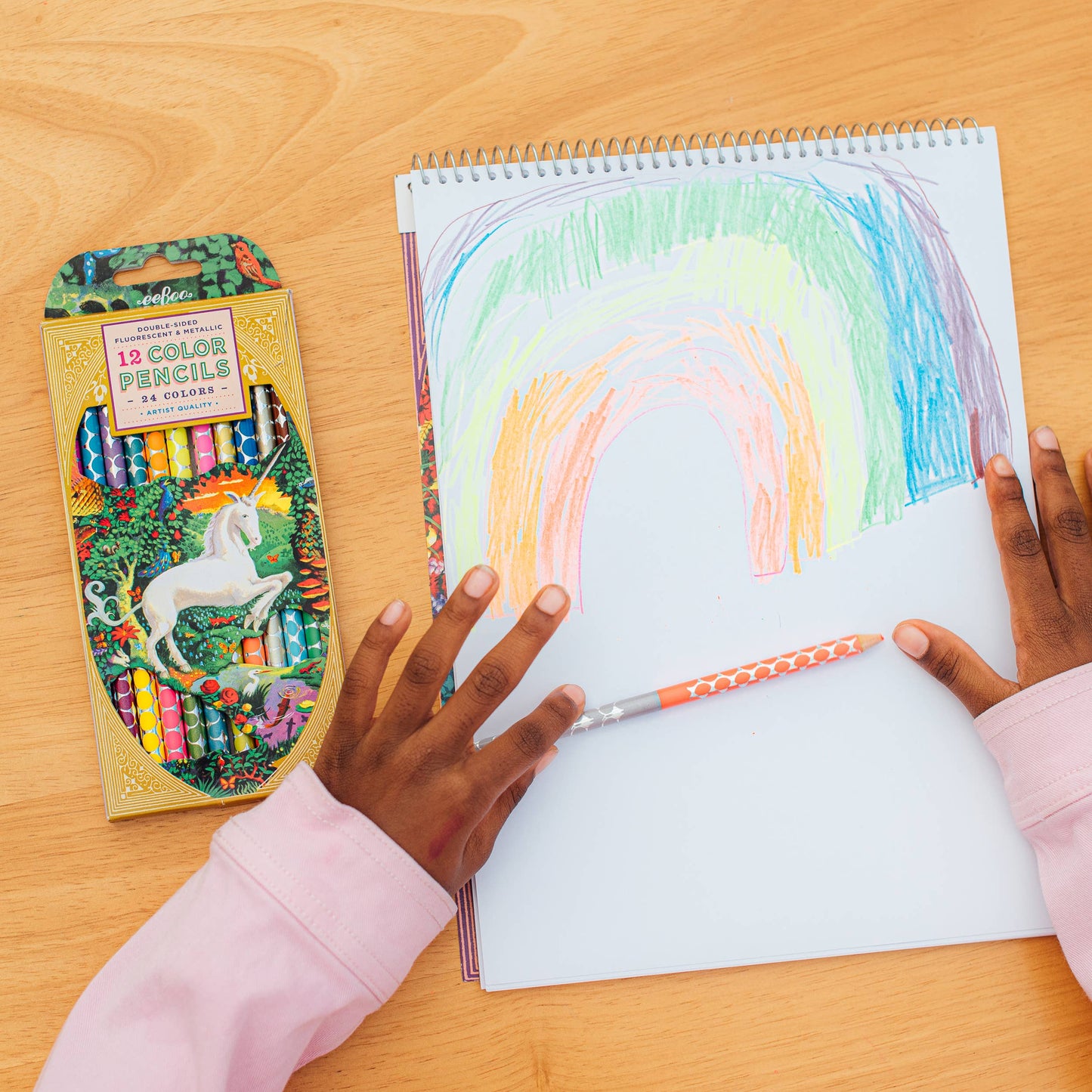 eeBoo - Unicorn Garden 12 Double Special Pencils