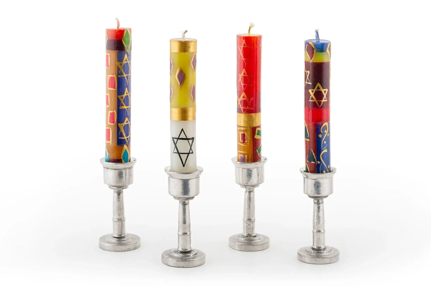 Thumbprint Artifacts - Judaica Shabbat Candles