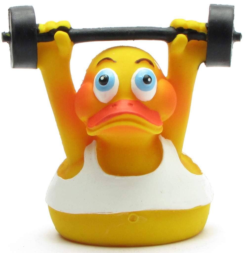 Duckshop - Rubber Duck Weightlifter - Rubber Duck