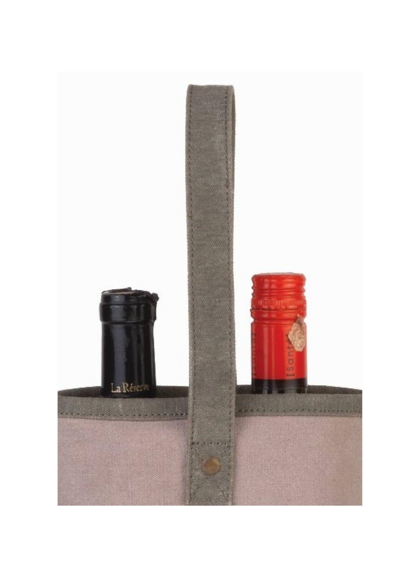 Mona B. - Trouble Up-Cycled Canvas Double Wine Bag M-5841