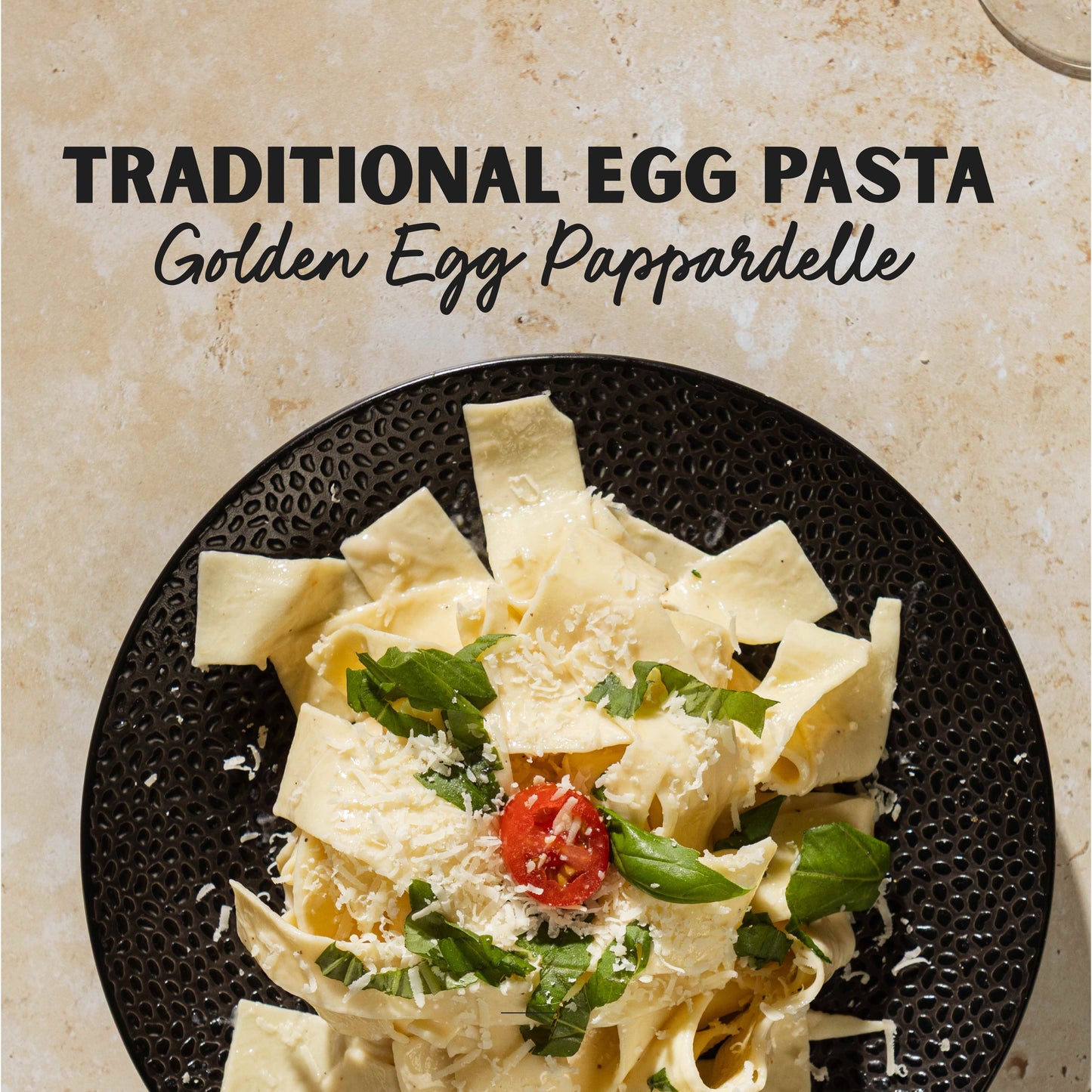 Al Dente Pasta - Traditional Golden Egg Pappardelle