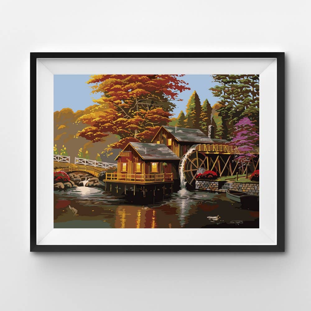 Winnie's Picks - Autumn at Adam's Mill Paint-by-numbers Set - 2024 Gift