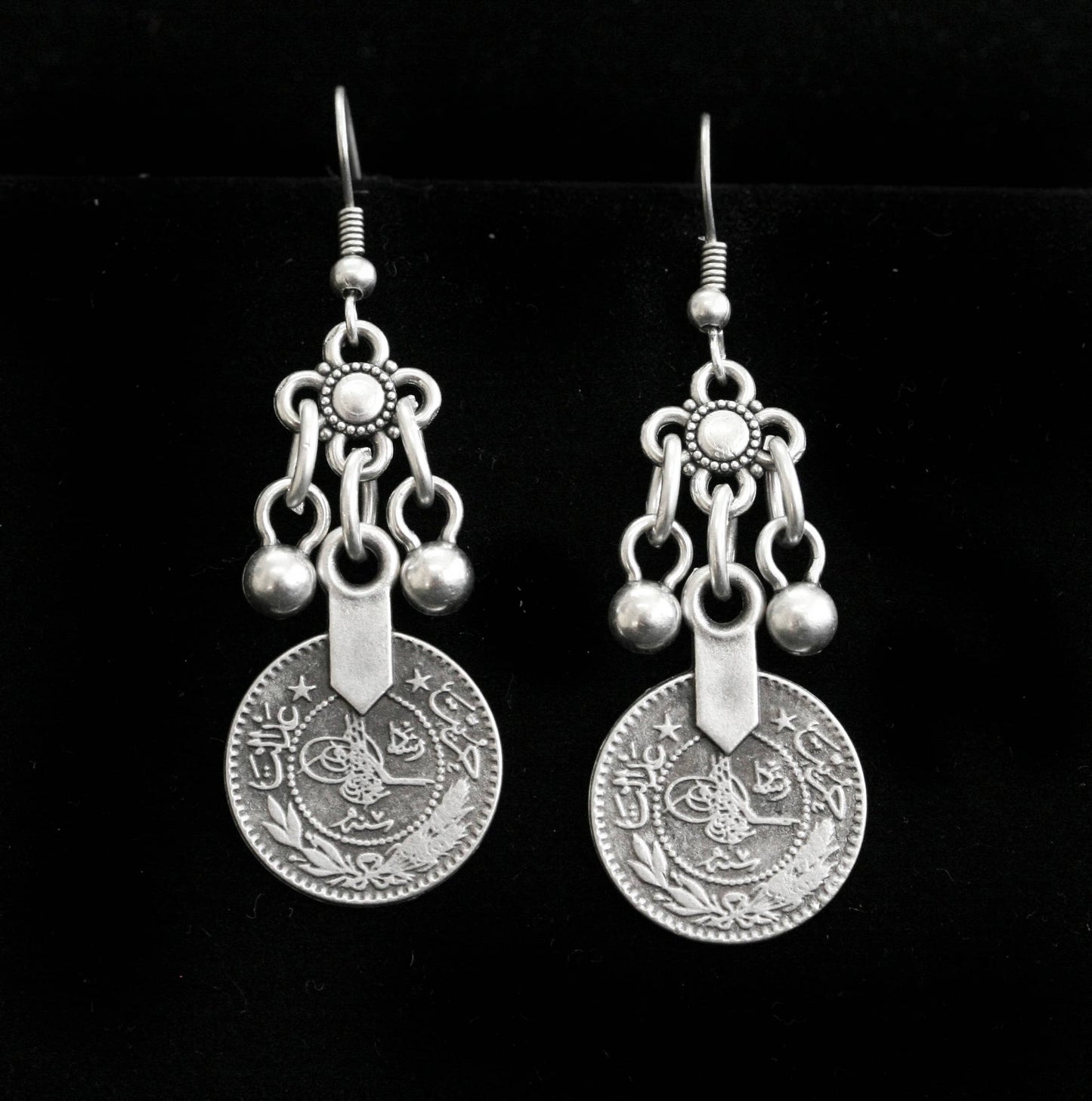 Chanour - Handmade Pewter Earings - 4688