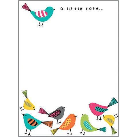 GINA B DESIGNS - Memo Pad - Bright Birds