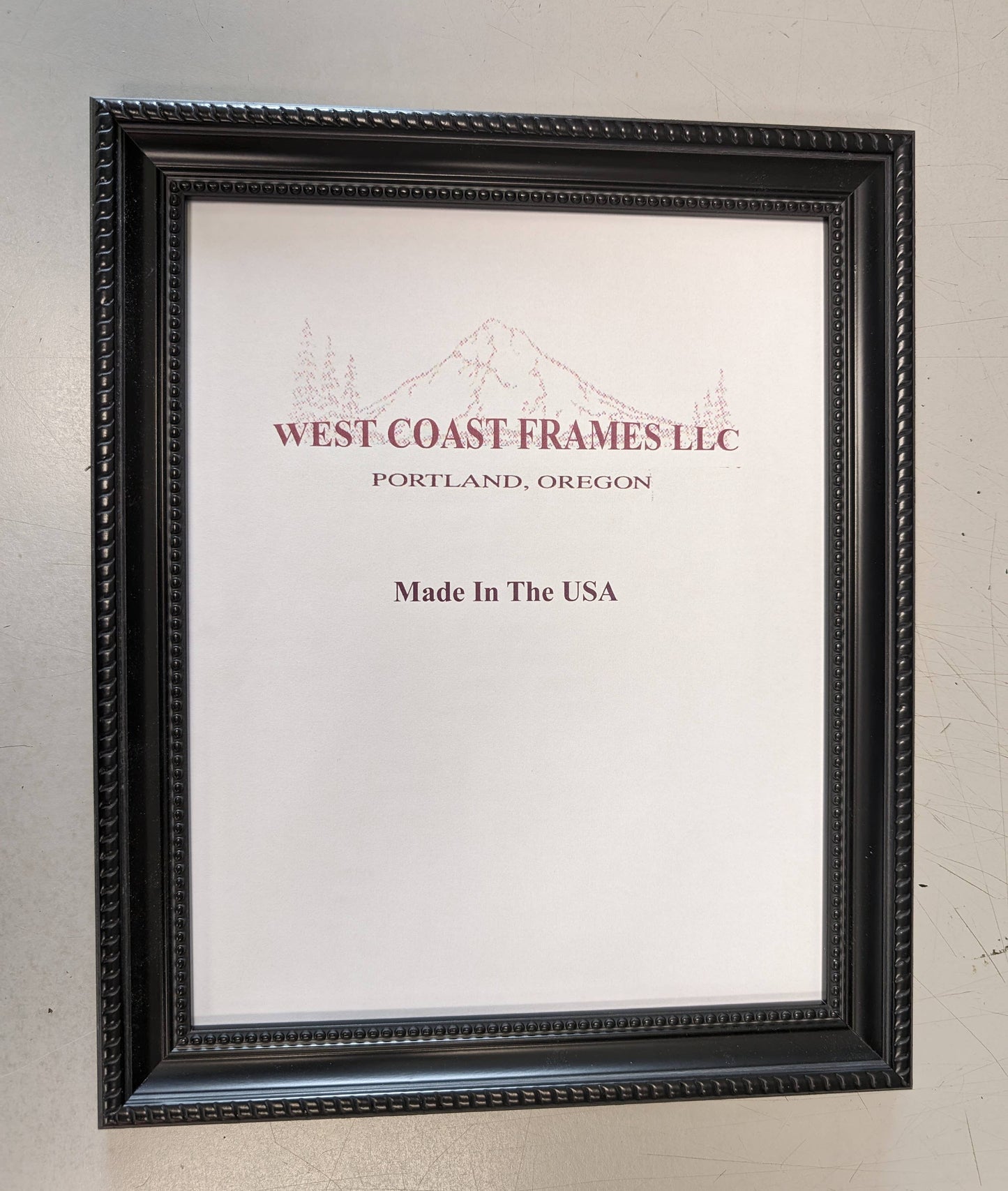 West Coast Frames LLC - 645BK - 1-1/8" Black Ornate Poly PIcture Frame: 5 x 7
