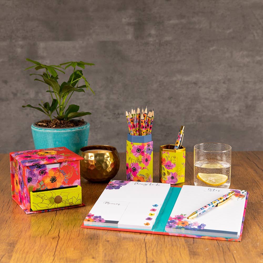 The Gifted Stationery Company - Memo Cube - Anemones