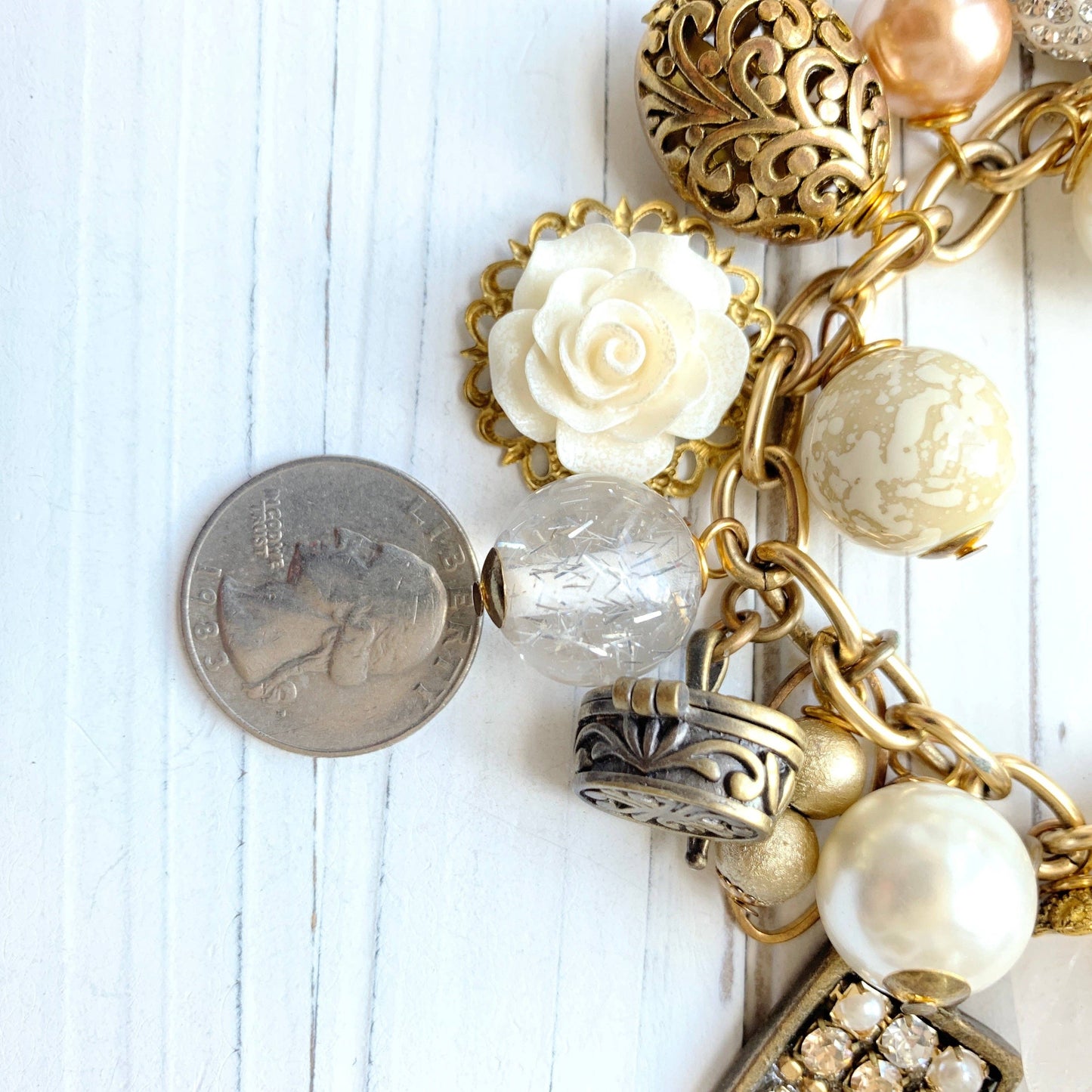 Lenora Dame - Pearly Charm Bracelet