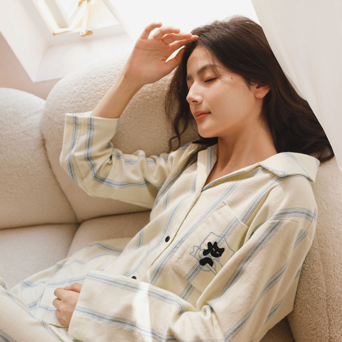 DrifWoo - Cotton Striped Loungewear Set – Comfortable & Warm: L