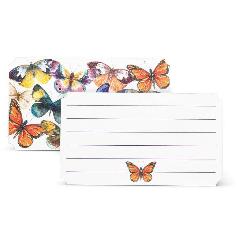 Abbott - 50 Piece Butterflies Mini Note Cards-2x3.5"L