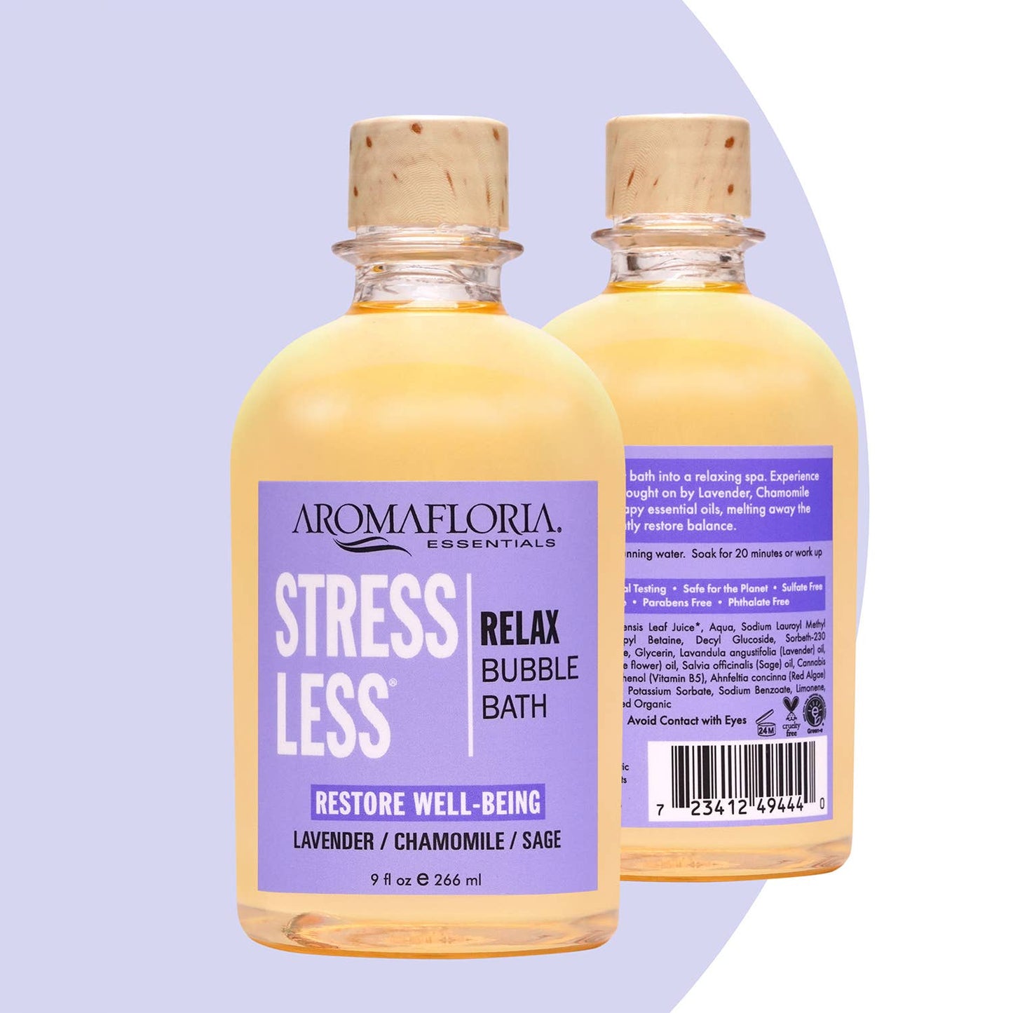 Aromafloria Essentials - Stress Less Relax Bubble Bath