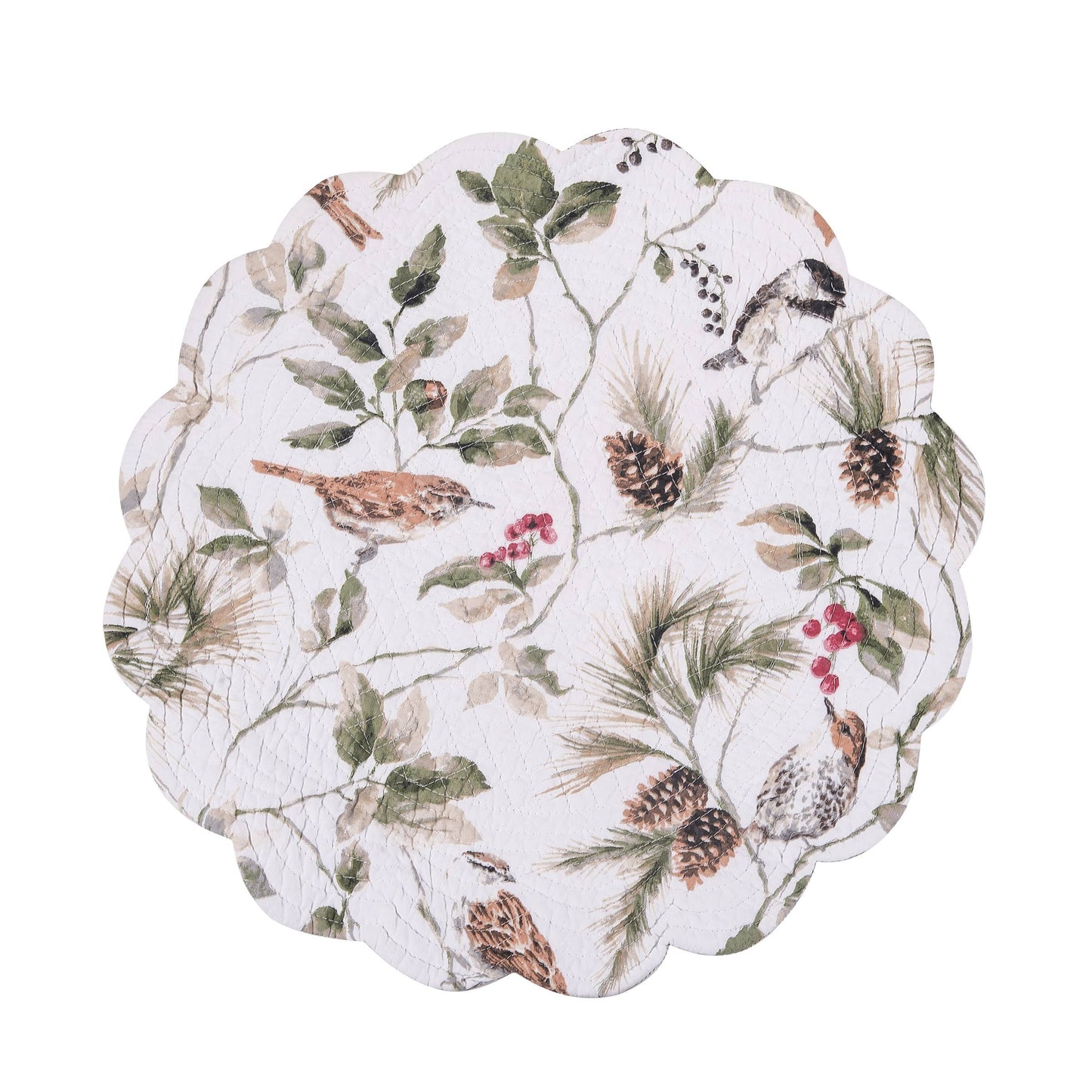 C&F Home - Mira Songbird Bird Round Placemat