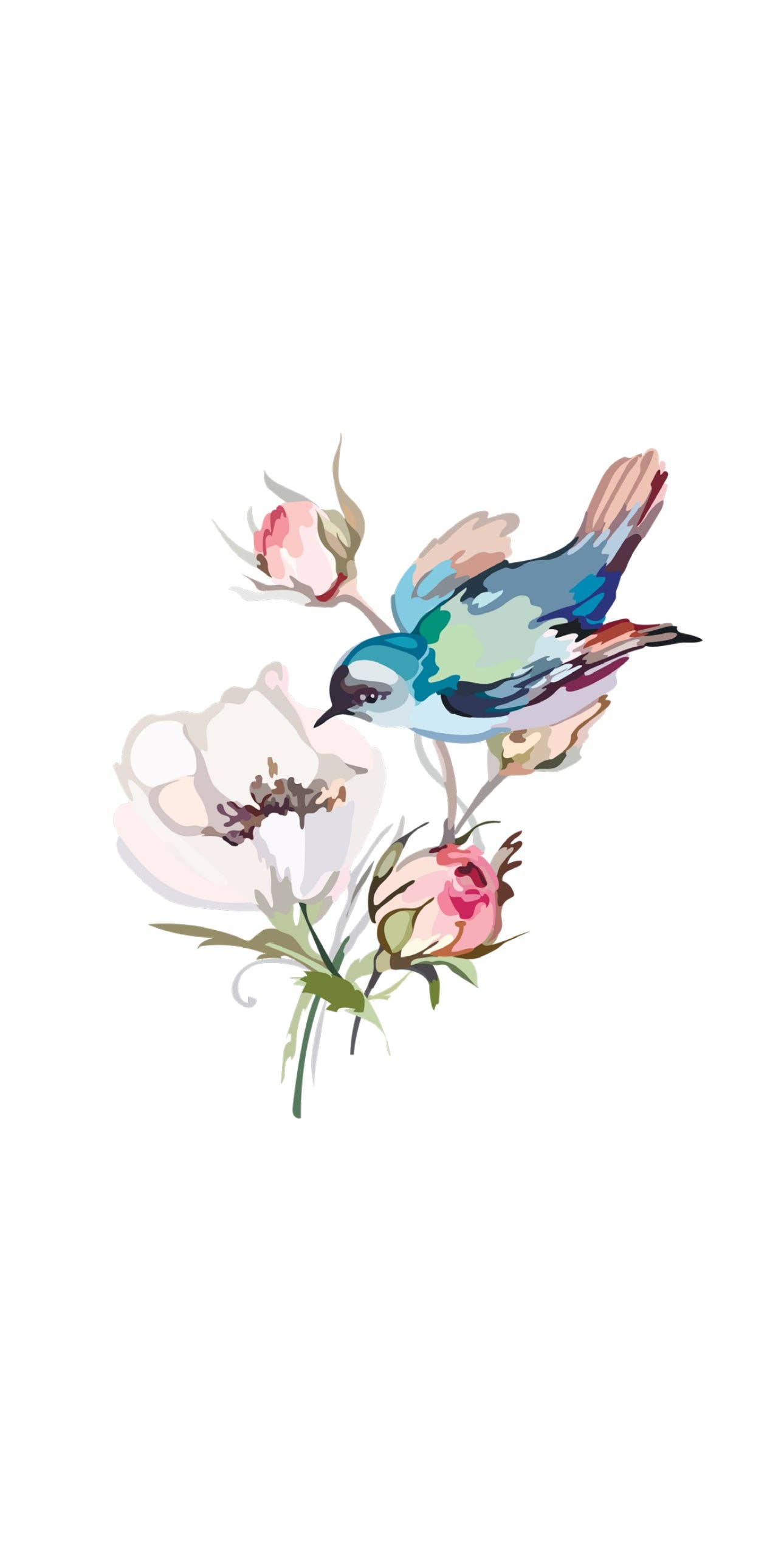 Altoonastore - Bird Floral - Printed Guest Towel