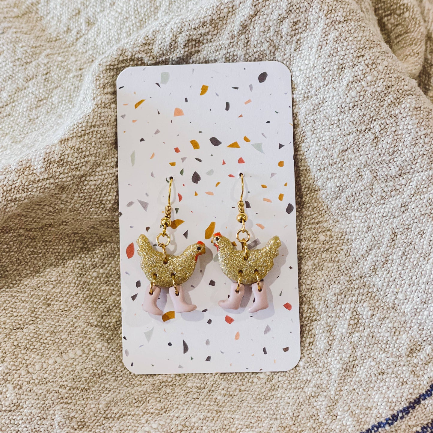 Sydni Carlson Art - Assorted Pack: Chickens with Boots Earrings