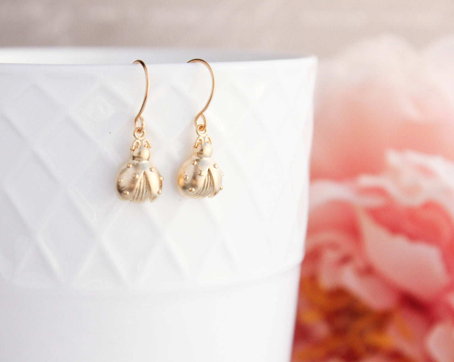 A Pocket of Posies - Small Ladybug Earrings