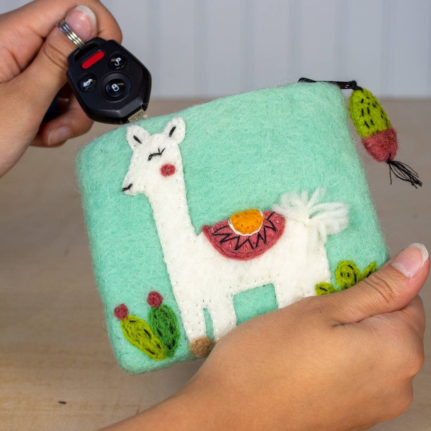 dZi Handmade - Happy Llama Coin Purse