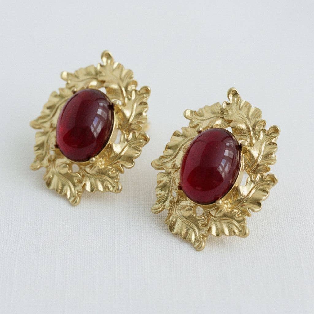 Ellemadera - Regal Vintage-Inspired Statement Earrings