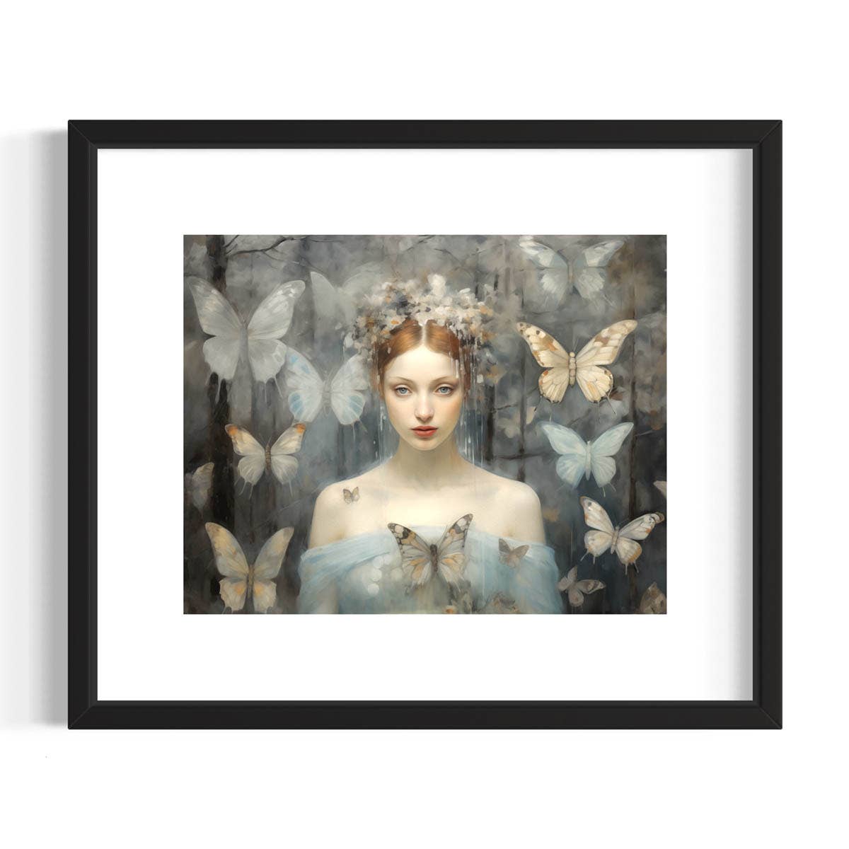 Salty Alyce - Butterfly Queen Gothic Winter Solstice Print 58RD