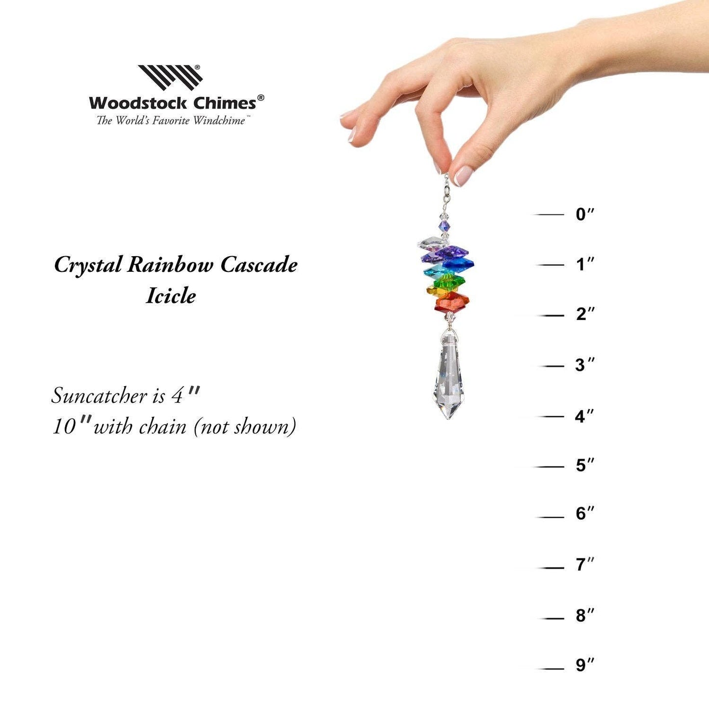 Woodstock Chimes - Crystal Rainbow Cascade™ - Icicle