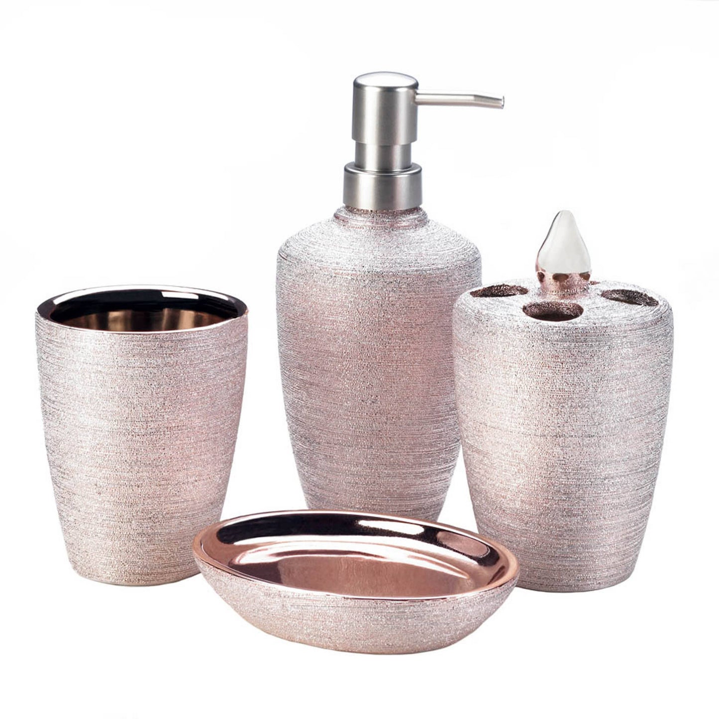 Zingz Home - Rose Golden Shimmer Bath Accessories