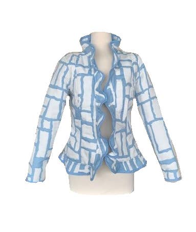 Trimdin - ARTISAN RUFFLE JACKET BRICKS CLOUD: MEDIUM