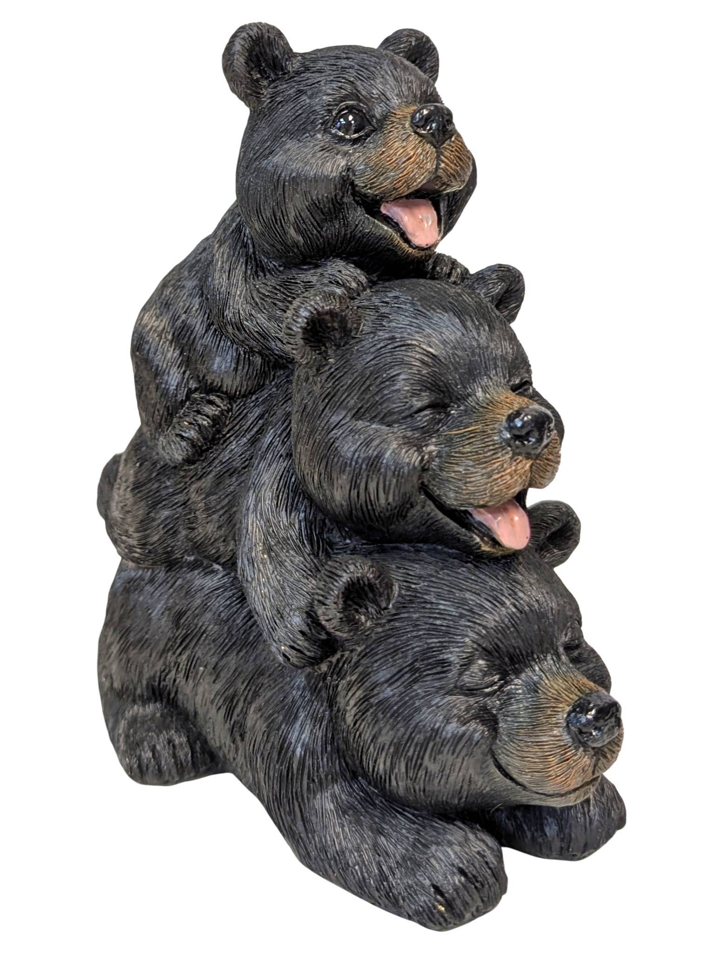 De Leon Collections - BEAR PLAYFUL TOTEM, 6"X4"X6.5",