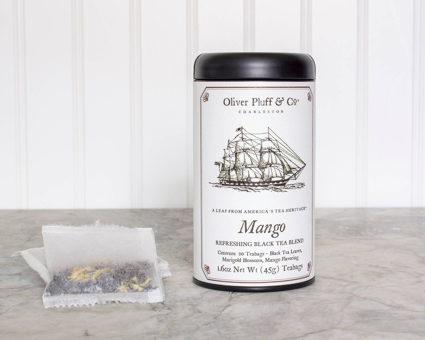 Oliver Pluff & Company - Mango - 20 Teabags in Signature Tea Tin
