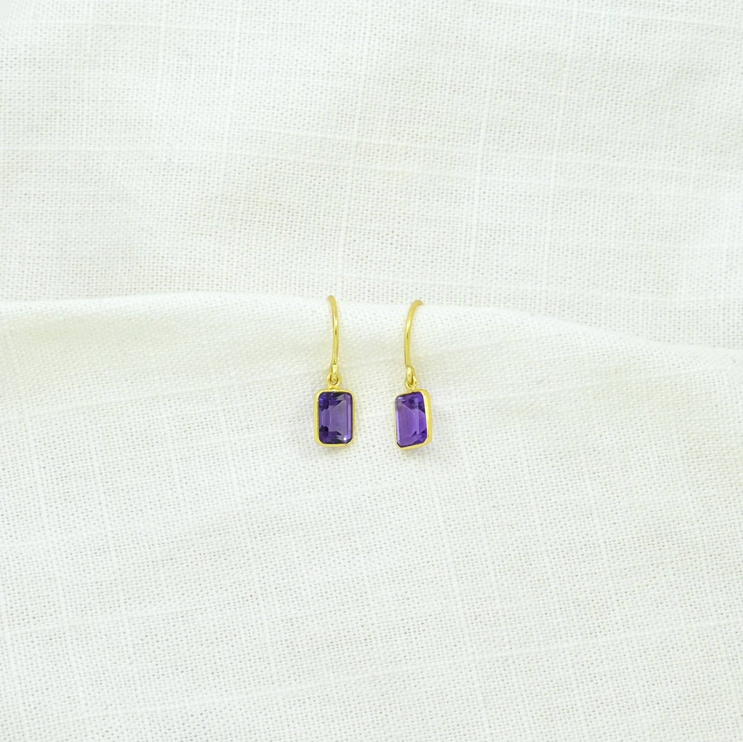 Schmuckoo Berlin - Celeste Earring Gold Silver 925 - Purple Amethyst