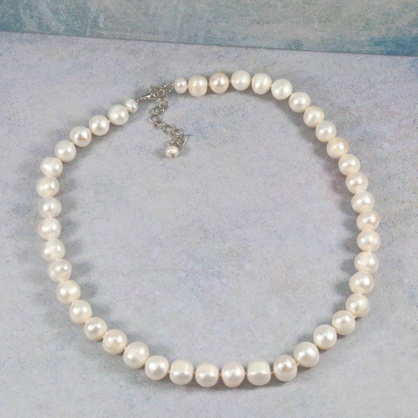 IST Jewelry - 18" Cultured Freshwater White Pearl Necklace