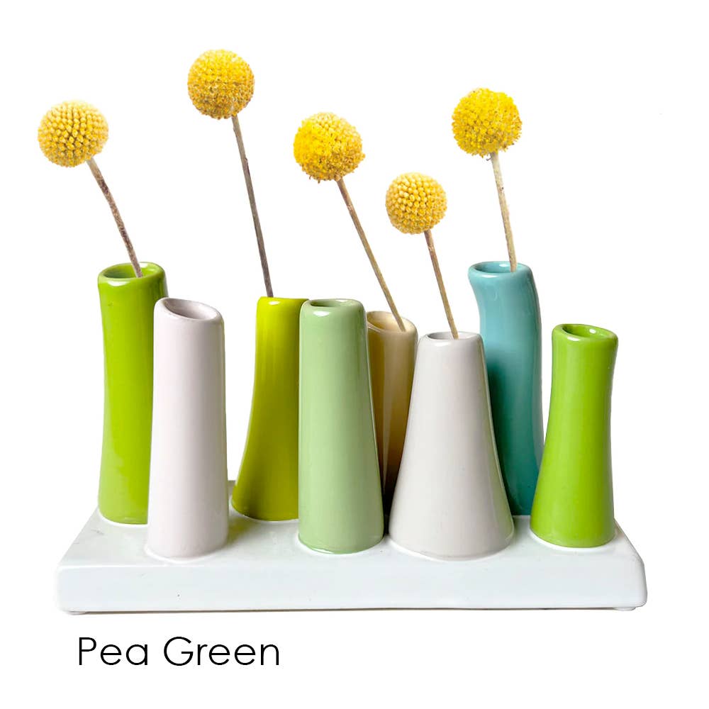 Chive - Pooley Modern Bud Vase For Flowers: Chartreuse