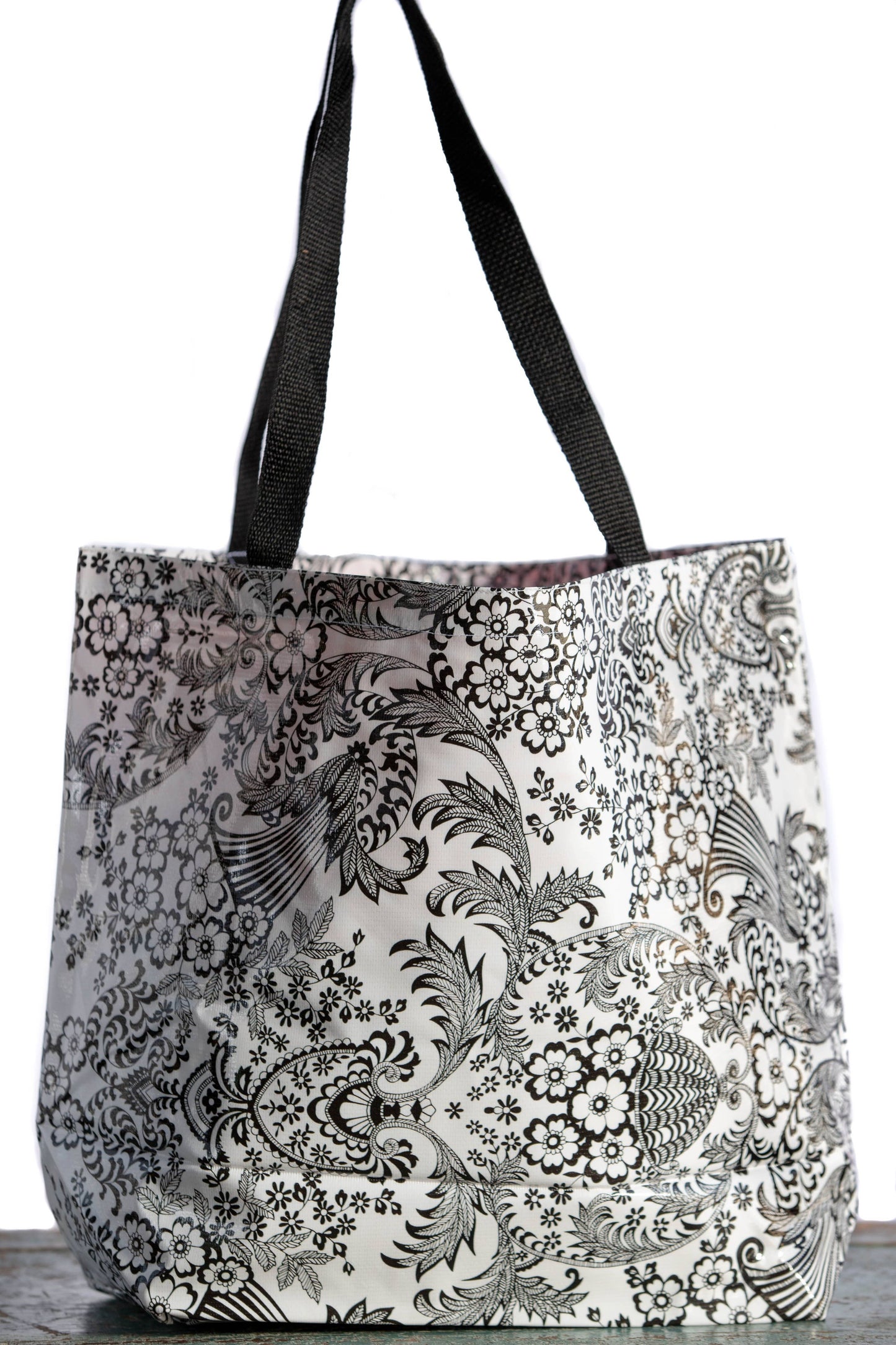 Oilcloth International - Black Paradise Tote - Large