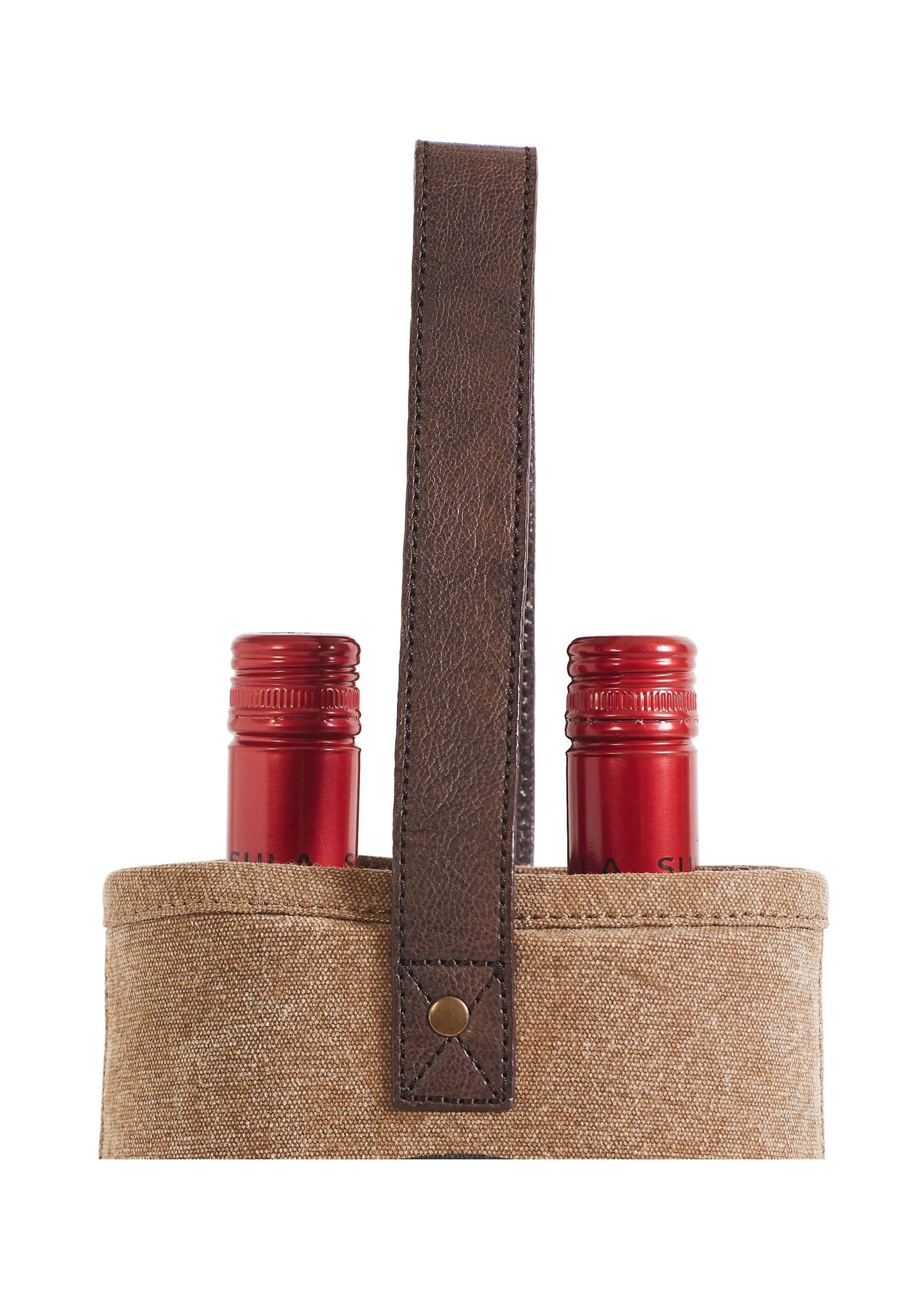 Mona B. - Memories Up-Cycled Canvas Double Wine Bag M-5621