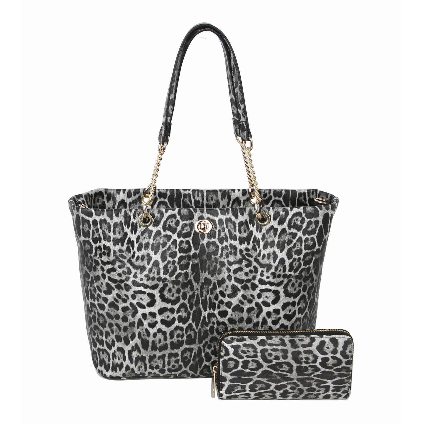 Handbag Factory Corp - Women Travel Tote Gold Chain Shoulder Hobo: BROWN