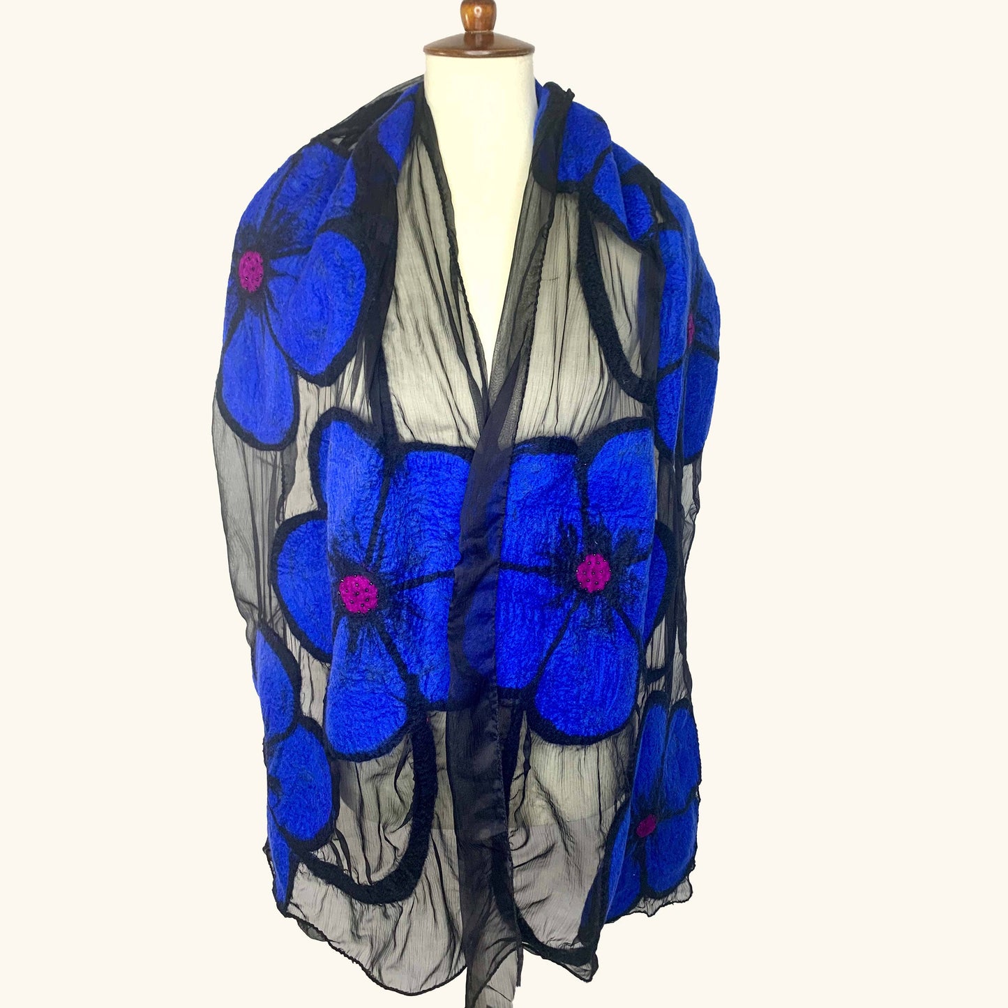 Midnight Flower Scarf