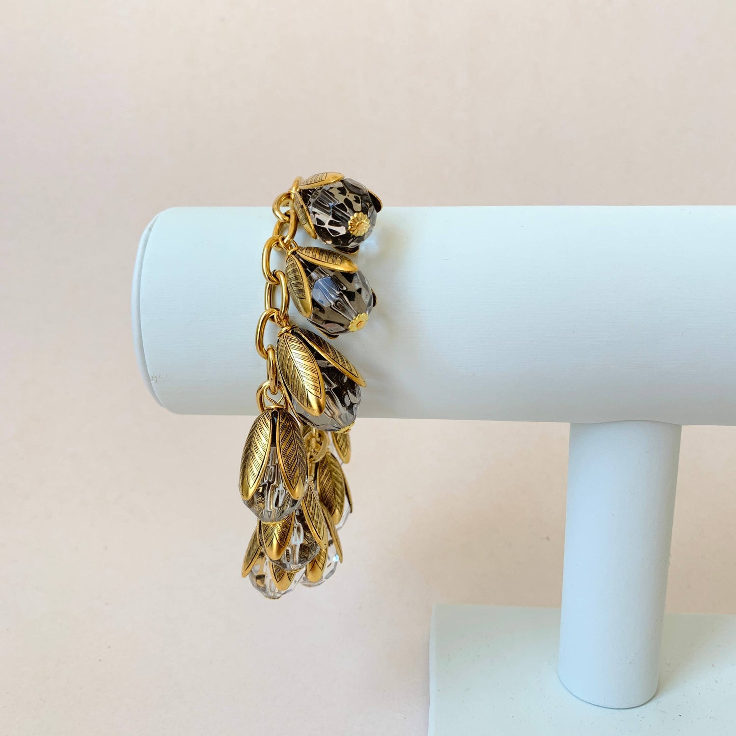 Lenora Dame - The Classic Bead Cap Bracelet - Lucite