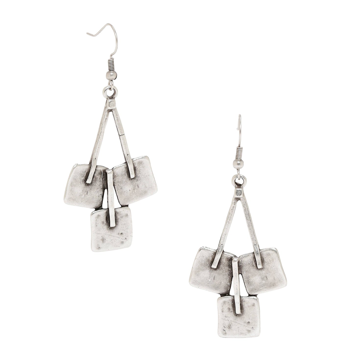 Chanour - Handmade Pewter Earrings - 038-4038