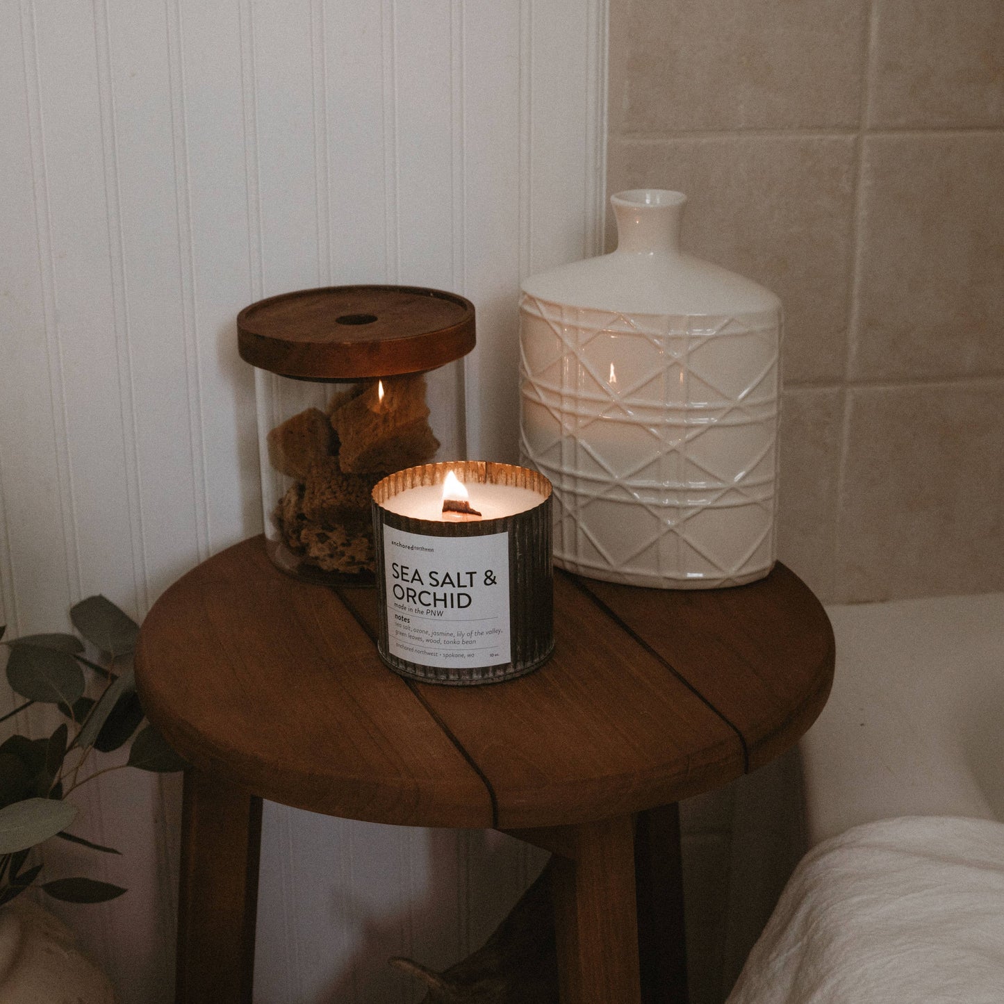 Anchored Northwest - Cabin Fever Rustic Vintage Farmhouse Wood Wick Candle: 10oz